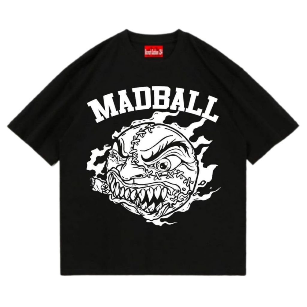 Kaos band MADBALL - LOGO Tshirt hardcore baju Premium pria wanita | Kaos MADBALL Katun Combad 30s | 