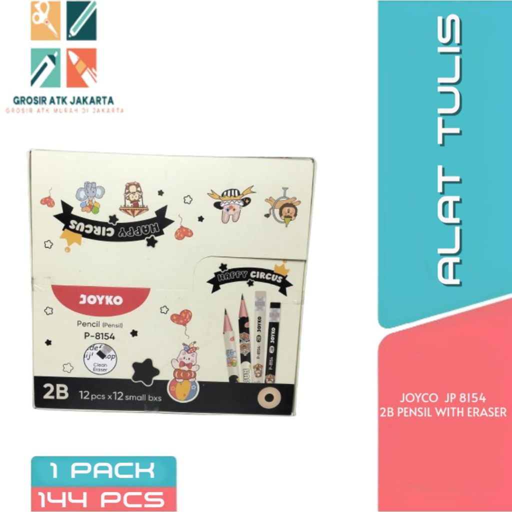 PENSIL JOYKO P-8154 2B/PENSIL 2B JOYKO/PENSIL JOYKO 2B 1 BOX ISI 12 PAK 144PCS