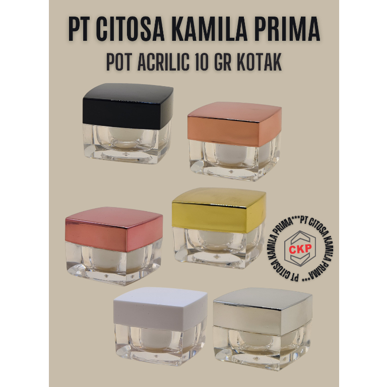 Pot Cream 10 Gr Kotak ACL / Pot Acrilic / Pot Cream Acrilic / Pot Krim Wajah / Pot Salep / Pot 10 Gr
