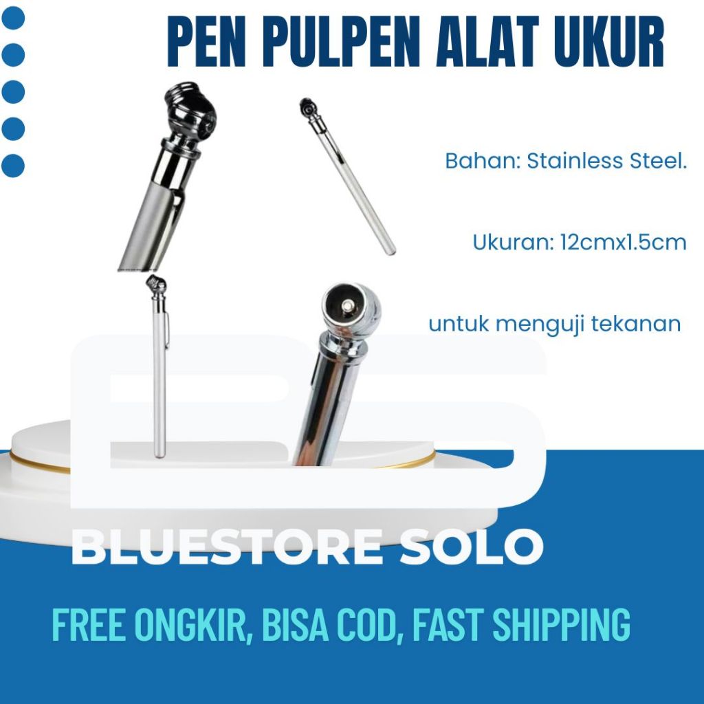 PEN PULPEN ALAT UKUR PENGUKUR TEKANAN ANGIN BAN MOBIL MOTOR PSI Alat Ukur Tekanan Ban Motor Mobil