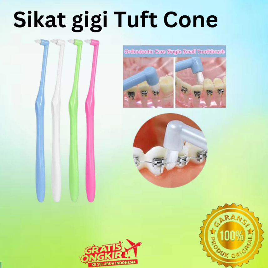 sikat tuft sela behel gigi orto ortho brush dewasa anak sikat gigi behel interdental kawat gigi