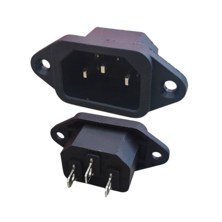 Soket AC Komputer 3 pin soket untuk kabel komputer