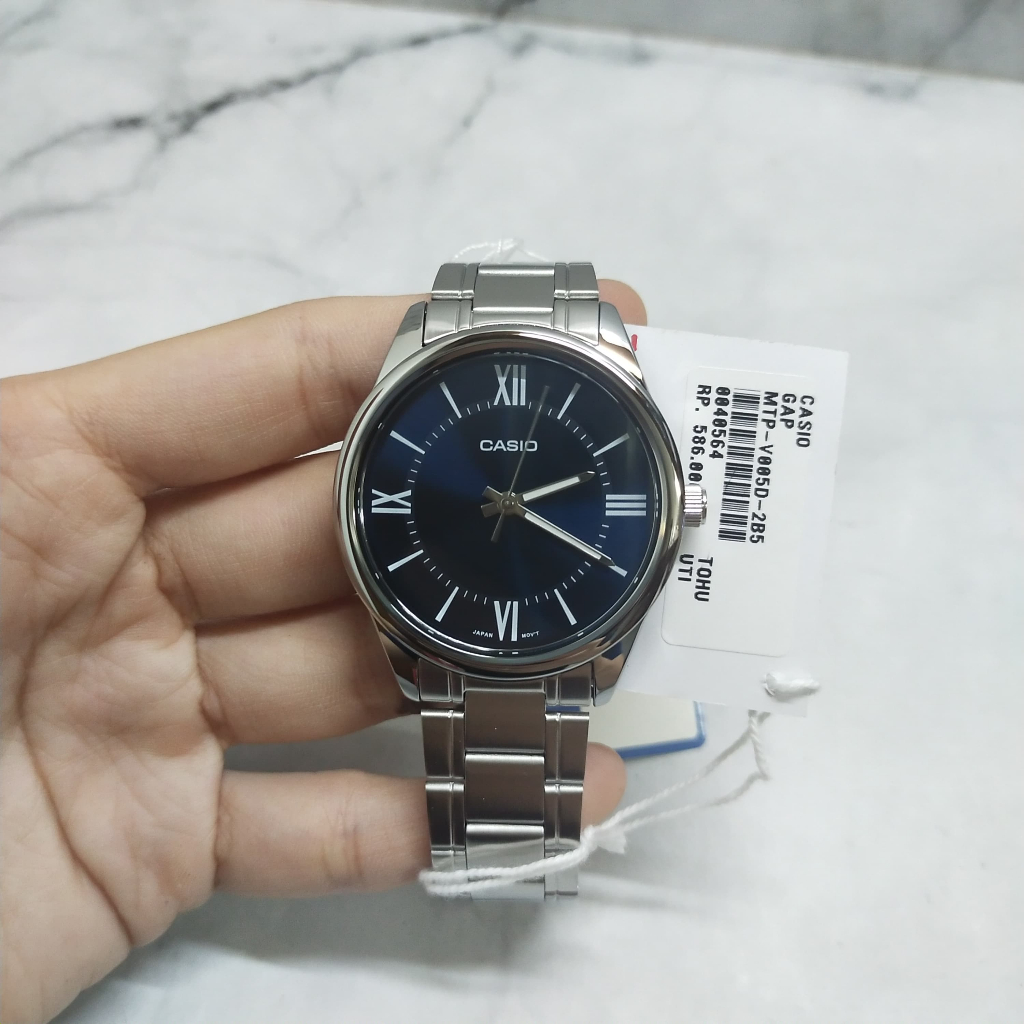 Casio MTP-V005 Jam Tangan Original Pria