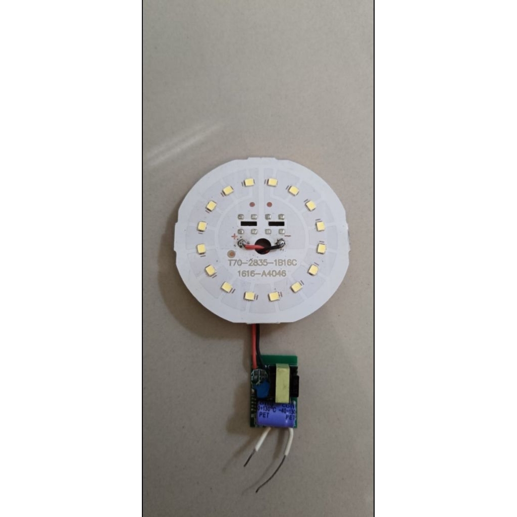 PCB LED 15 WATT CAPSUL AC/DC DRIVER TERPISAH CAHAYA PUTIH