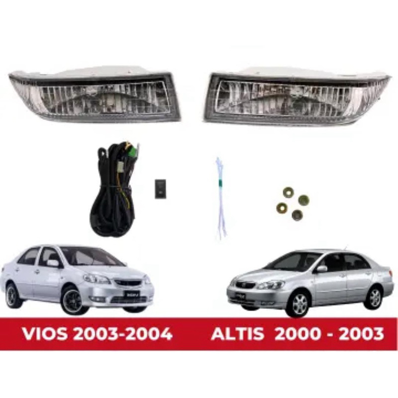 Foglamp  vioz Vios Lampu Kabut Vios  Limo 2003 2004 2005 Vios Gen 1