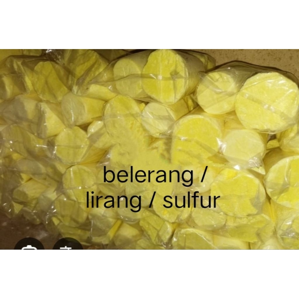 belerang/ lirang / sulfur alami