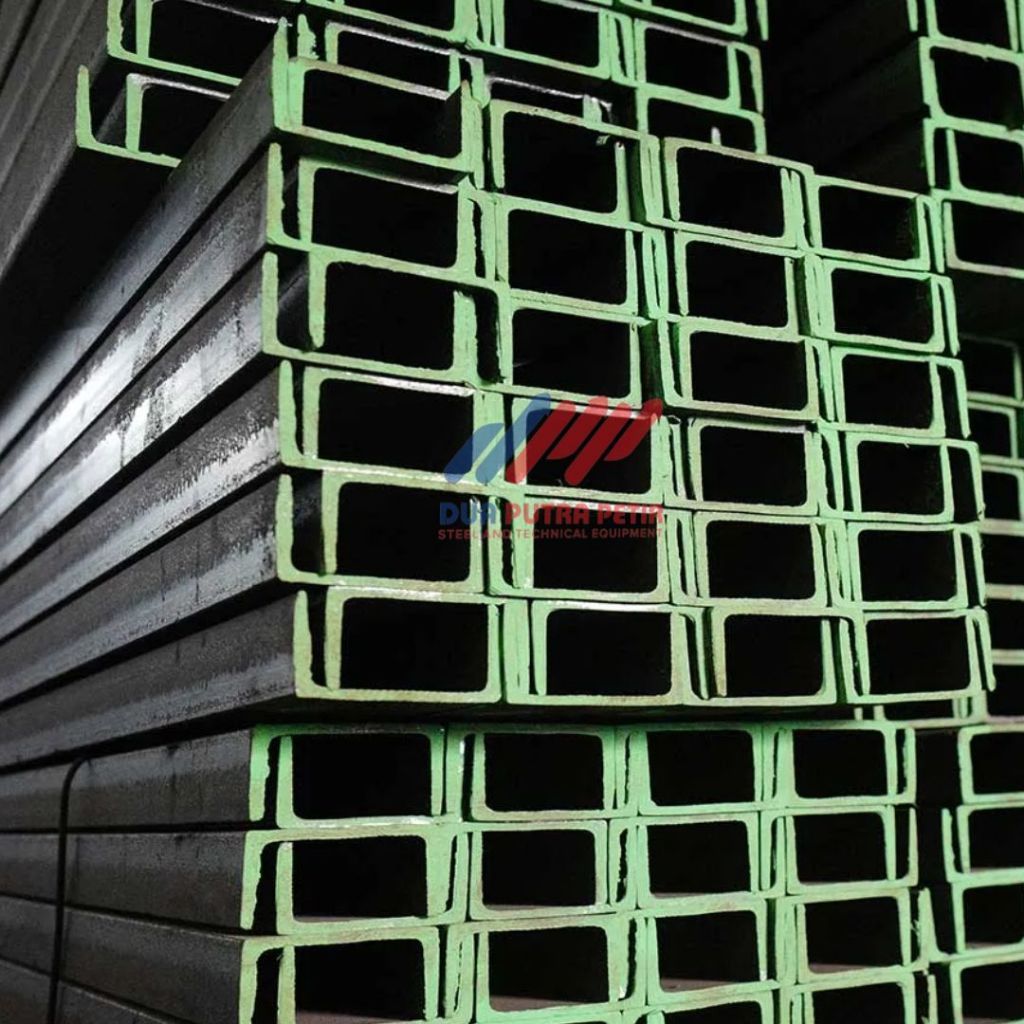 Dua putra petir besi kanal unp 20 (200 x 80 x 7,5 mm) 6 m besi unp 200 besi unp murah surabaya