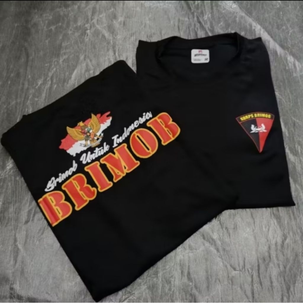 kaos jersey hitam brimob untuk indonesia/ kaos jersey brimob / kaos dalam jersey brimob