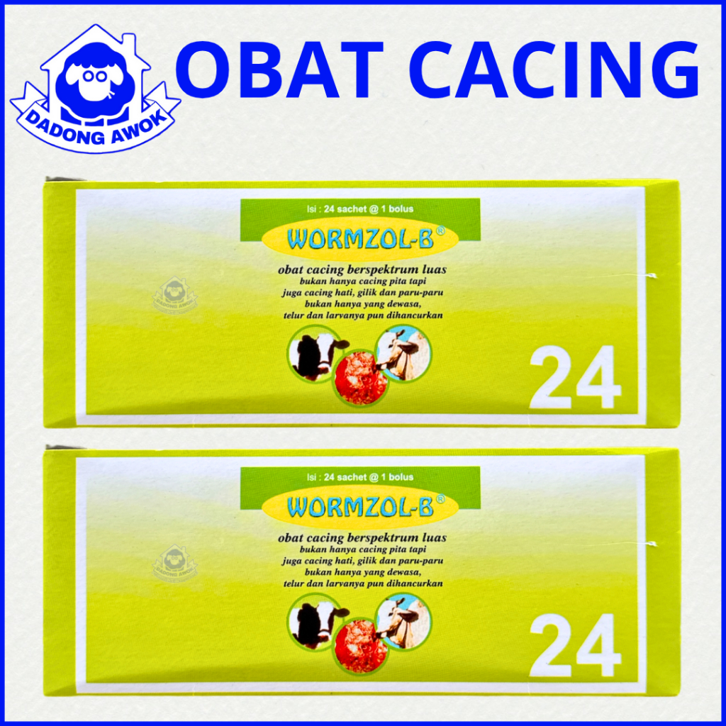 WORMZOL B 24 BOLUS - Obat Cacing Sapi - WORMZOL B 1 Box - WORMZOL K - FLUKICIDE - WORMZOL B 1 BOLUS