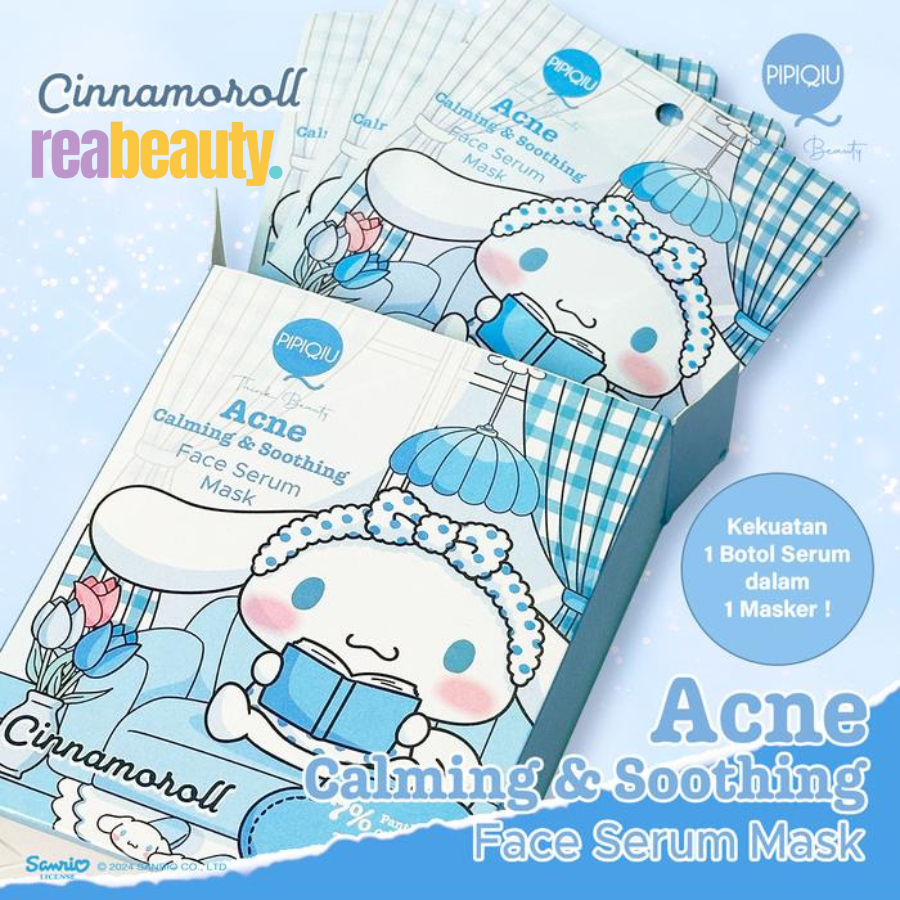 Pipiqiu Acne Calming & Shoothing Face Serum Mask Cinnamoroll 25gr