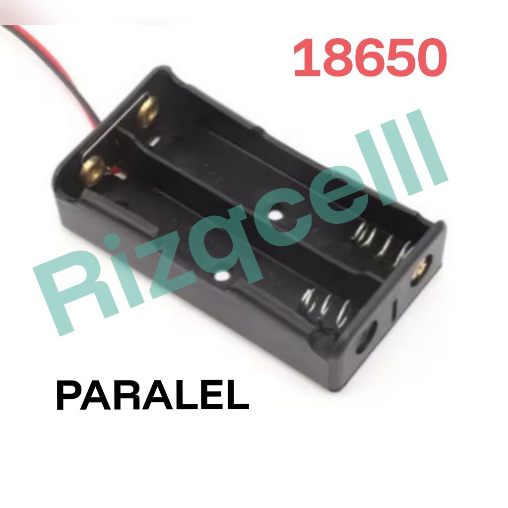 Tempat Baterai 18650 / Holder Baterai 18650 2 slod PARALEL