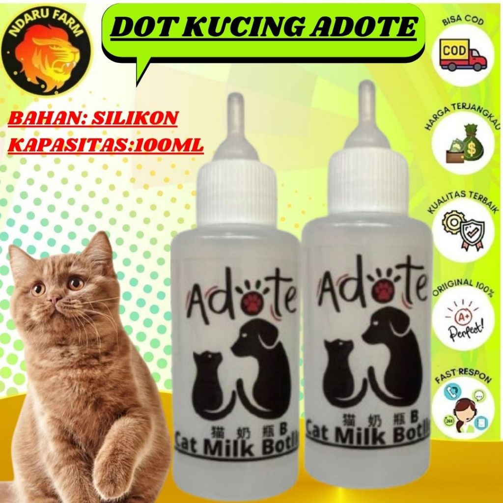 Dot Kucing Botol Susu Kucing Dot Bayi Kucing 100ml NDARUFRAM