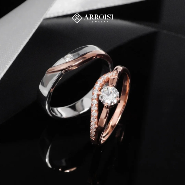Cincin Couple Emas Palladium Cincin Custom