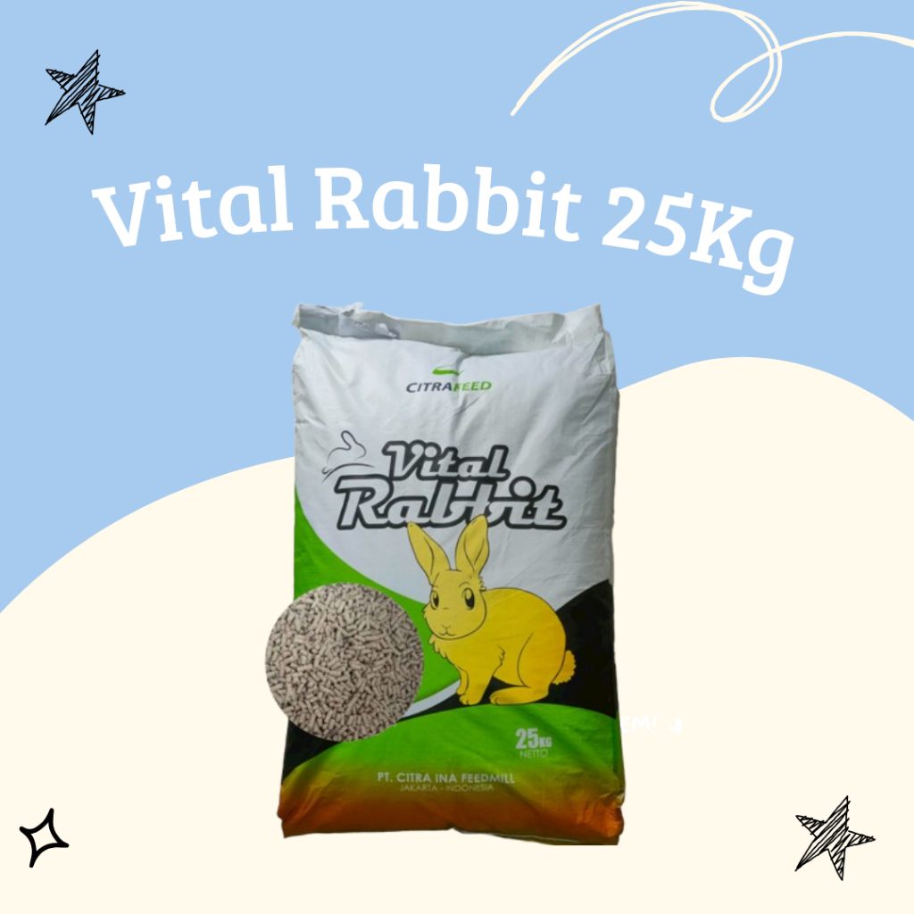 Pelet Pakan Kelinci 25 Kg untuk Semua Jenis dan Usia