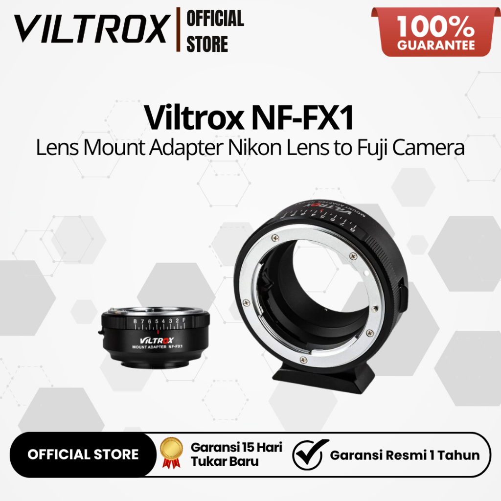 Viltrox NF-FX1 Lens Mount Adapter Nikon Lens to Fujifilm X-Mount