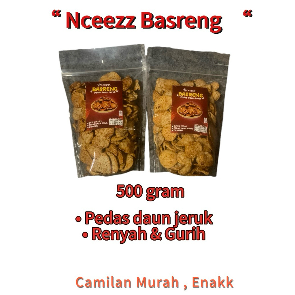 BASRENG DAUN JERUK PEDAS 500GR BASRENG