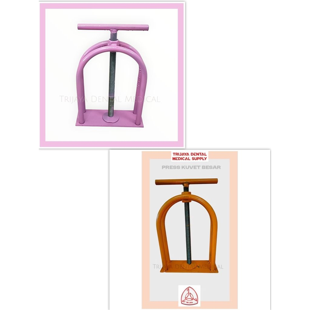 Trijaya Dental Medical Press Kuvet/ Press Besi Besar/ Press Besi Kecil/ Alat Press Kuvet / Cuvet Pre