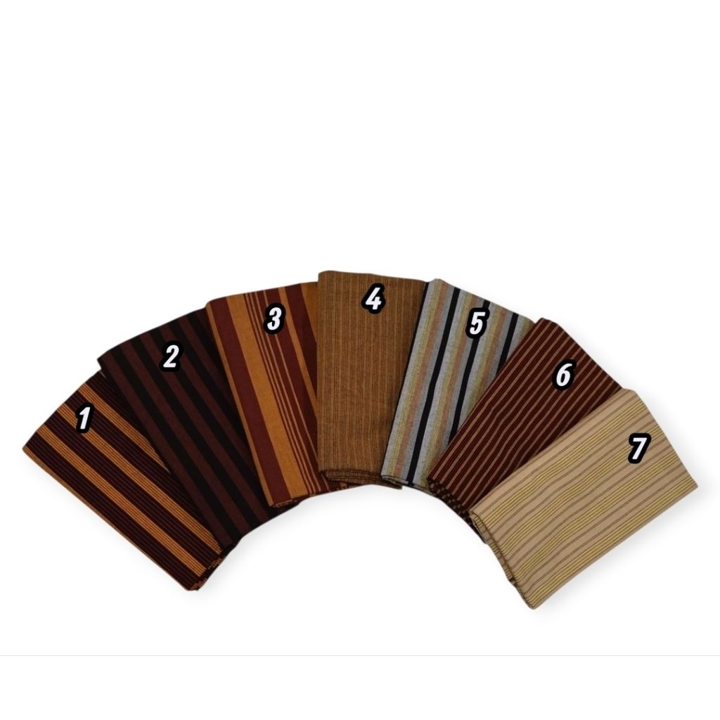 Kain Tenun Lurik Jogja Klaten Coklat Klasik