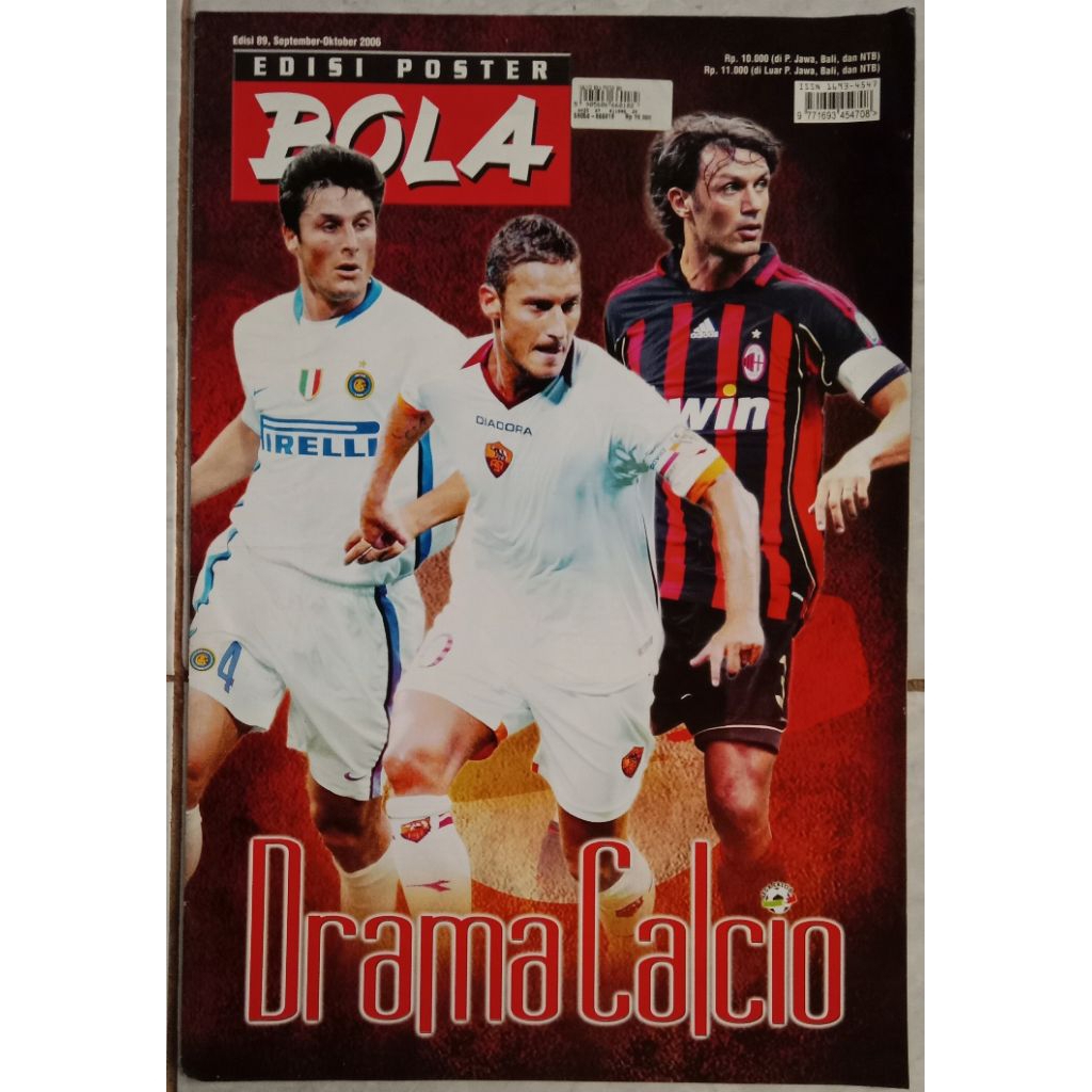 BOLA EDISI POSTER DRAMA CALCIO