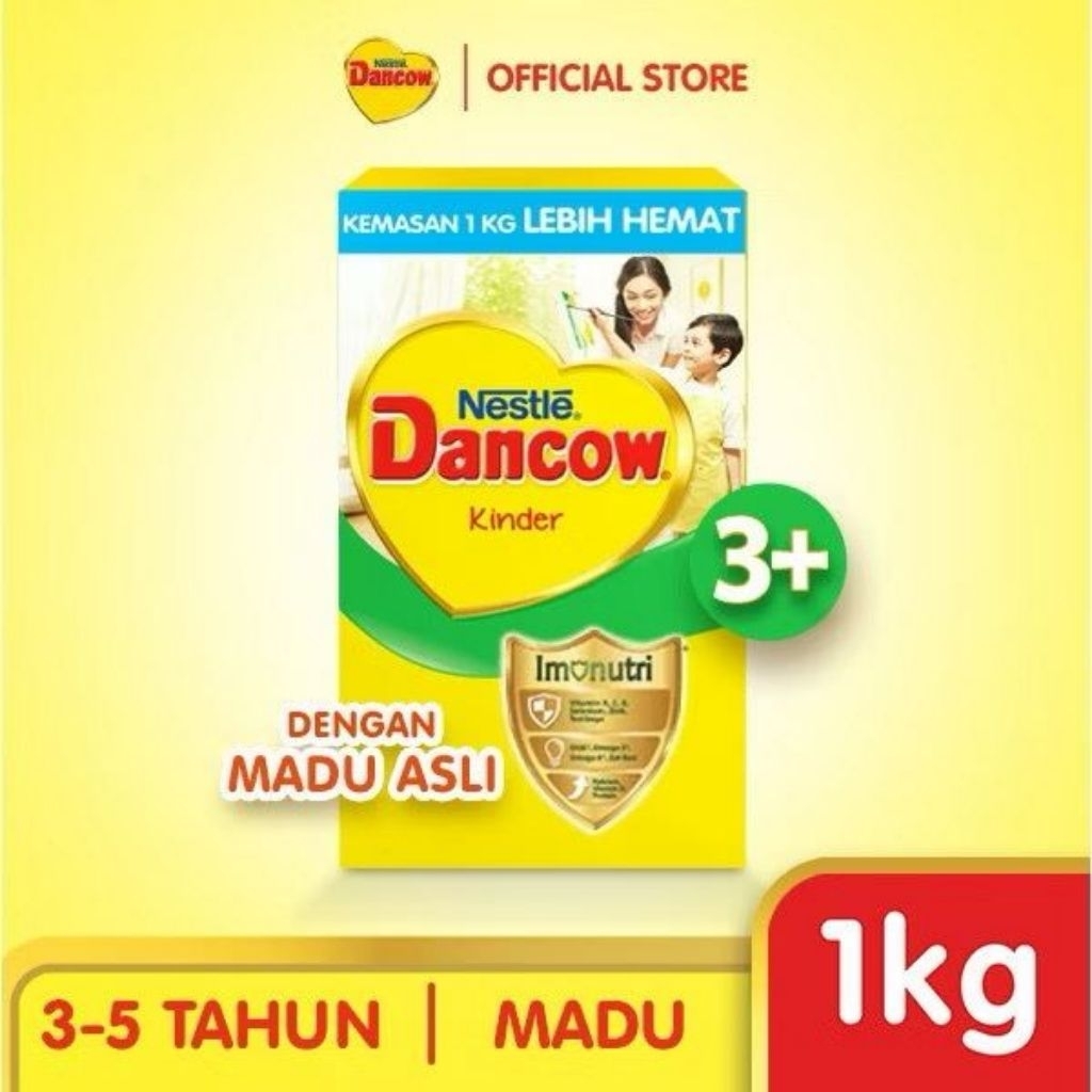SUSU DANCOW 3+ (3-5 TAHUN) VANILA / MADU 1KG