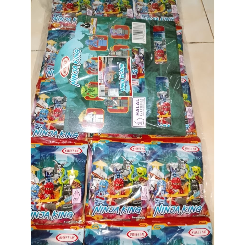 surprise candy lego/permen sweet me permen lego ninja king