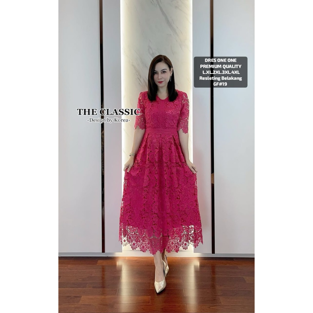 DRESS BROKAT THE CLASSIC DESIGN KOREAN IMPORT BANGKOK