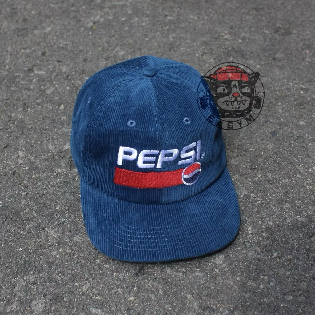 Topi Vintage Pepsi corduroy Bordir