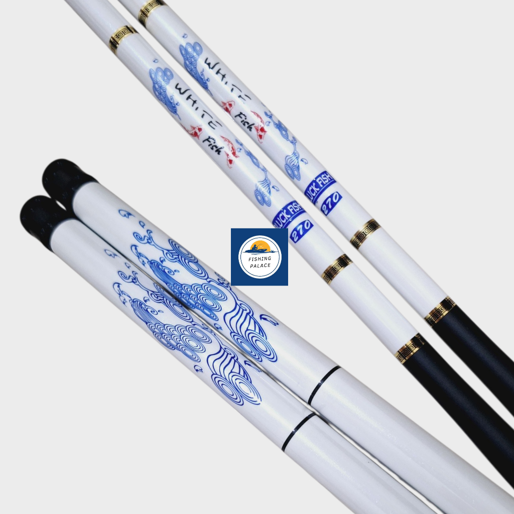 [FISHING PALACE] TEGEK/STICK BLUCK WHITE FISH UKURAN 270 KEMASAN BARU
