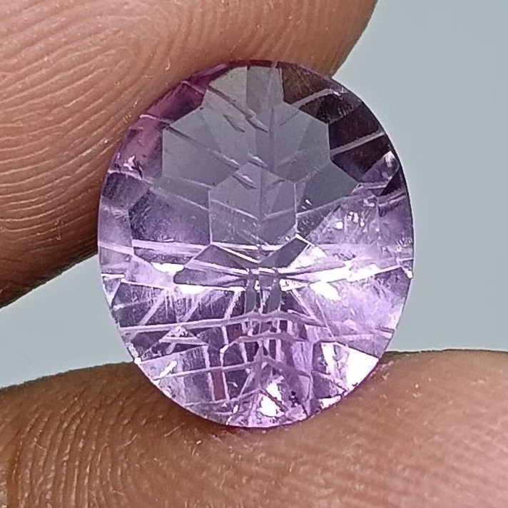 Batu Amethyst , Cutting Custom Oval , Natural