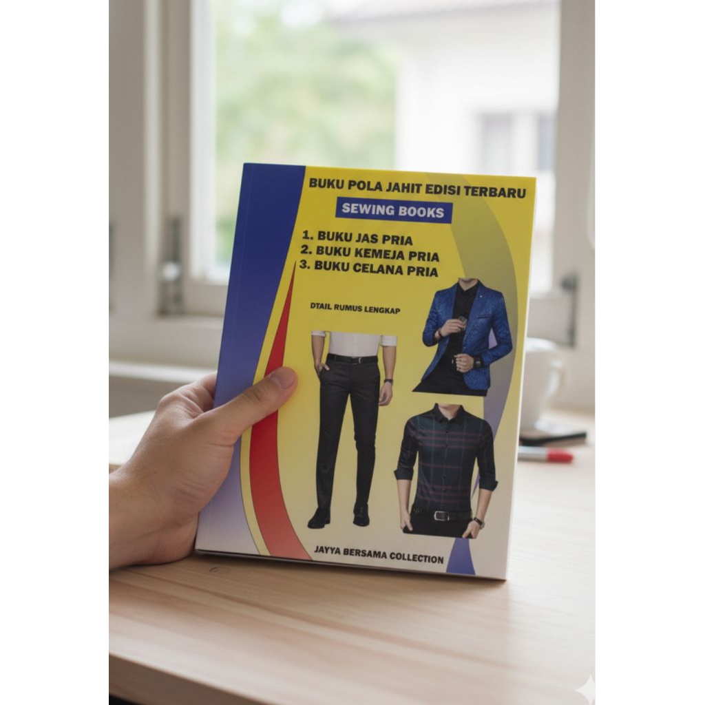 Buku pola jahit lengkap rumus isi 3 buku model