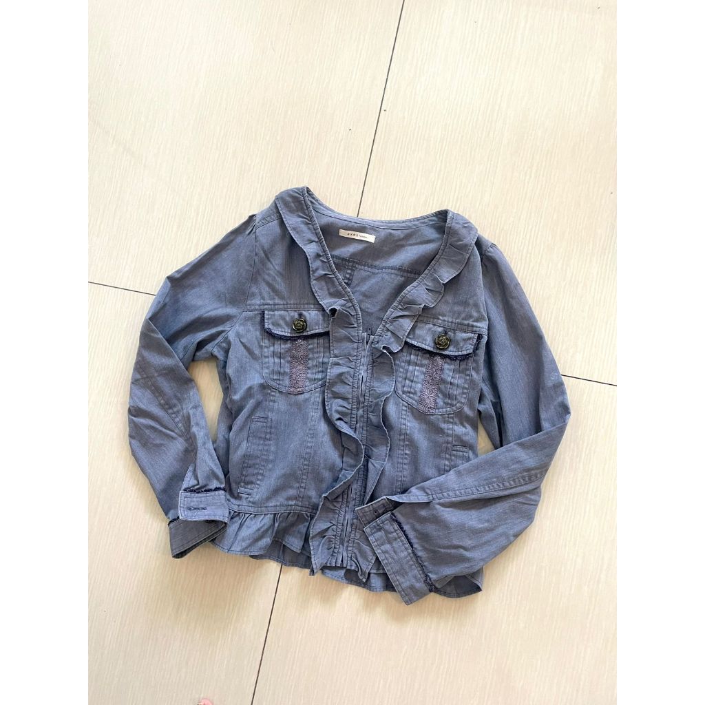 Rosy Denim Jacket by Axes Femme Preloved [Termurah]