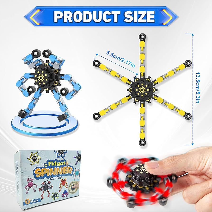Diataleni Fidget Spinner Robot Penghilang Stres /gasing spiner transformer keren mainan anak laki