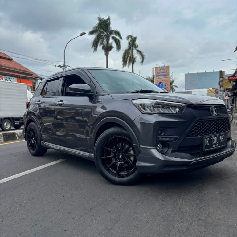 Velg Mobil Raize Rocky Ring 17 HSR Wheel Sinjuku Lebar 7.5 Model Jari-Jari Ring 17 Black