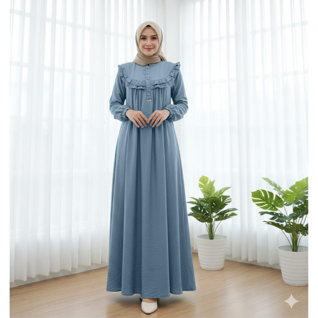 SAMIRA DRESS CRINKLE AIRFLOW JUMBO - GAMIS CRINKLE AIRFLOW PREMIUM