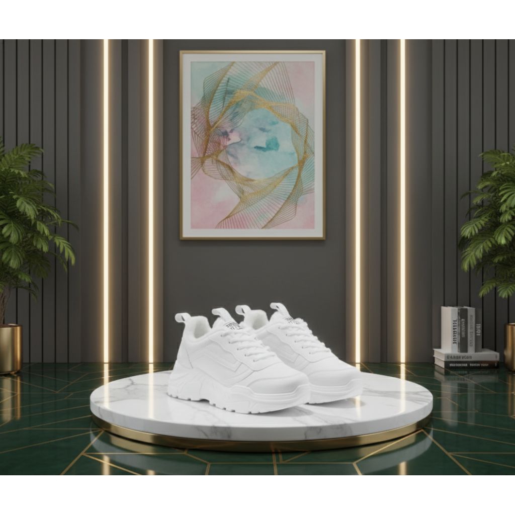 Sepatu Sneakers Wanita Korea COEK - Sepatu Sneakers wanita putih