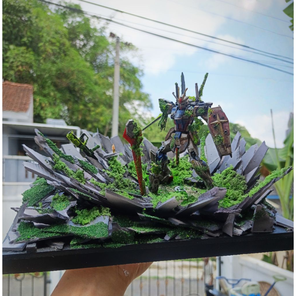 Diorama gundam skala 1 144