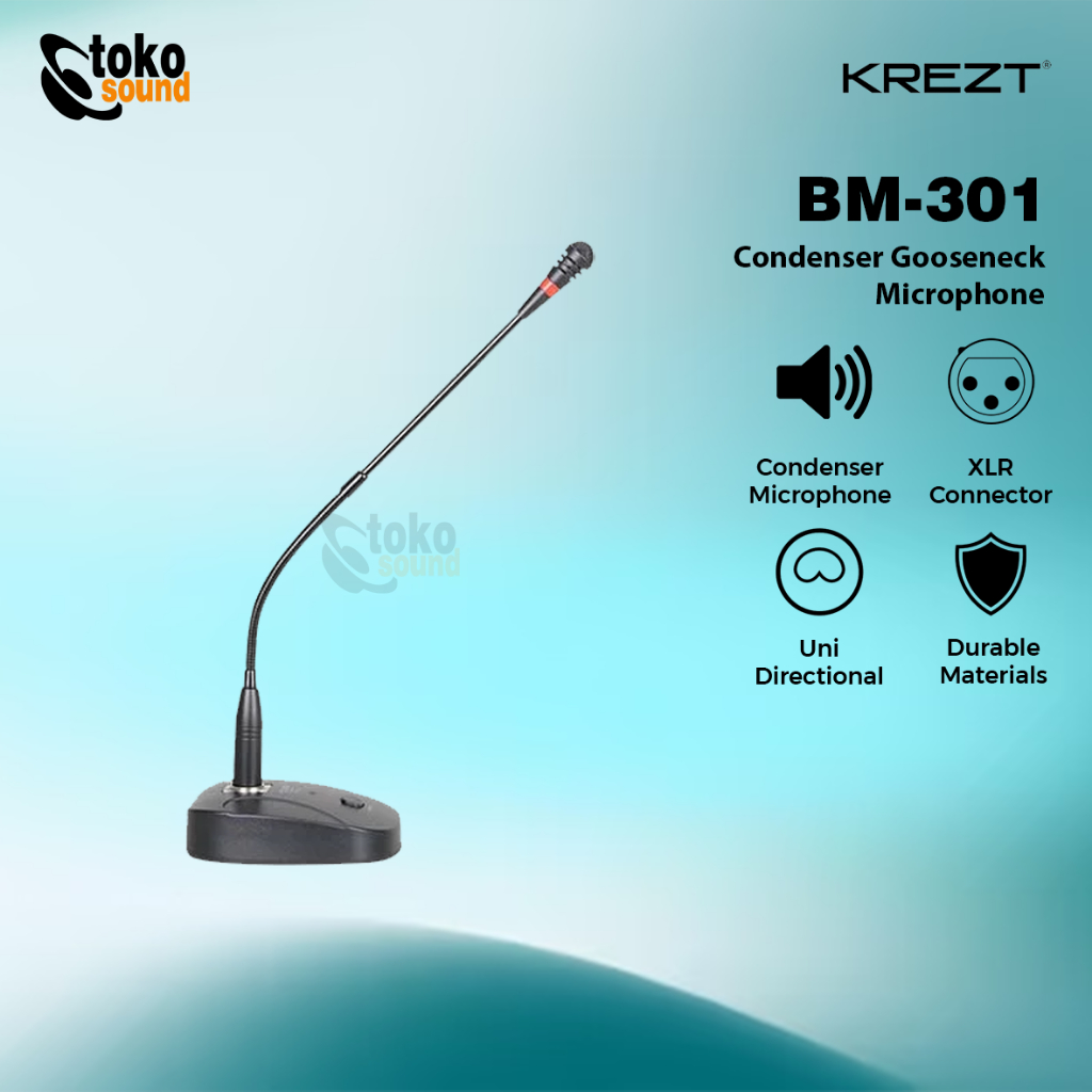 Krezt BM301 BM 301 - Condensert Goseneck Microphone