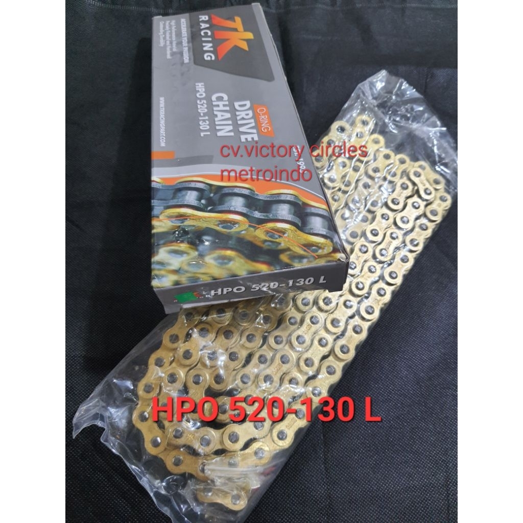 RANTAI HPO 520 x 130L ORING . TK RACING ORIGINAL