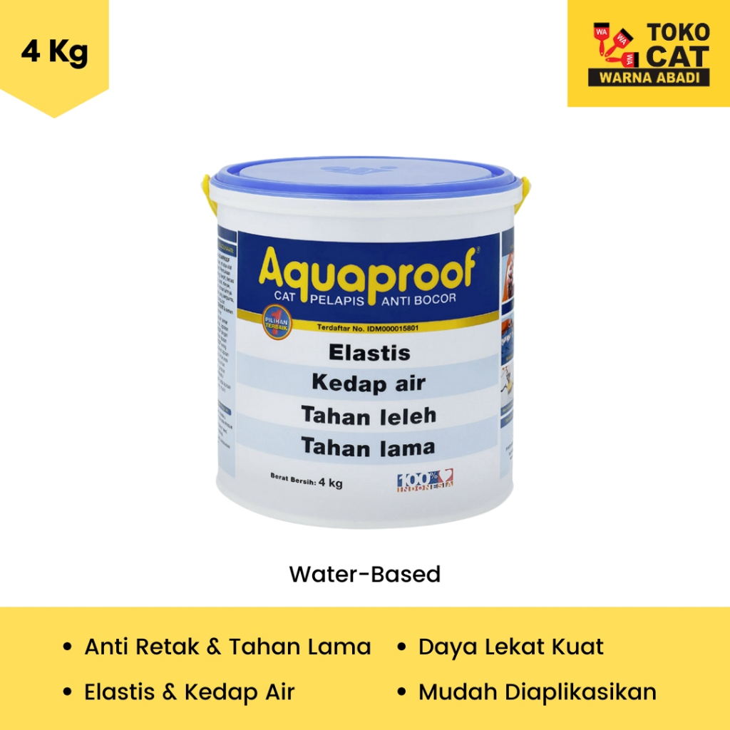 Cat Tembok Waterproofing Anti Bocor Aquaproof 4 kg