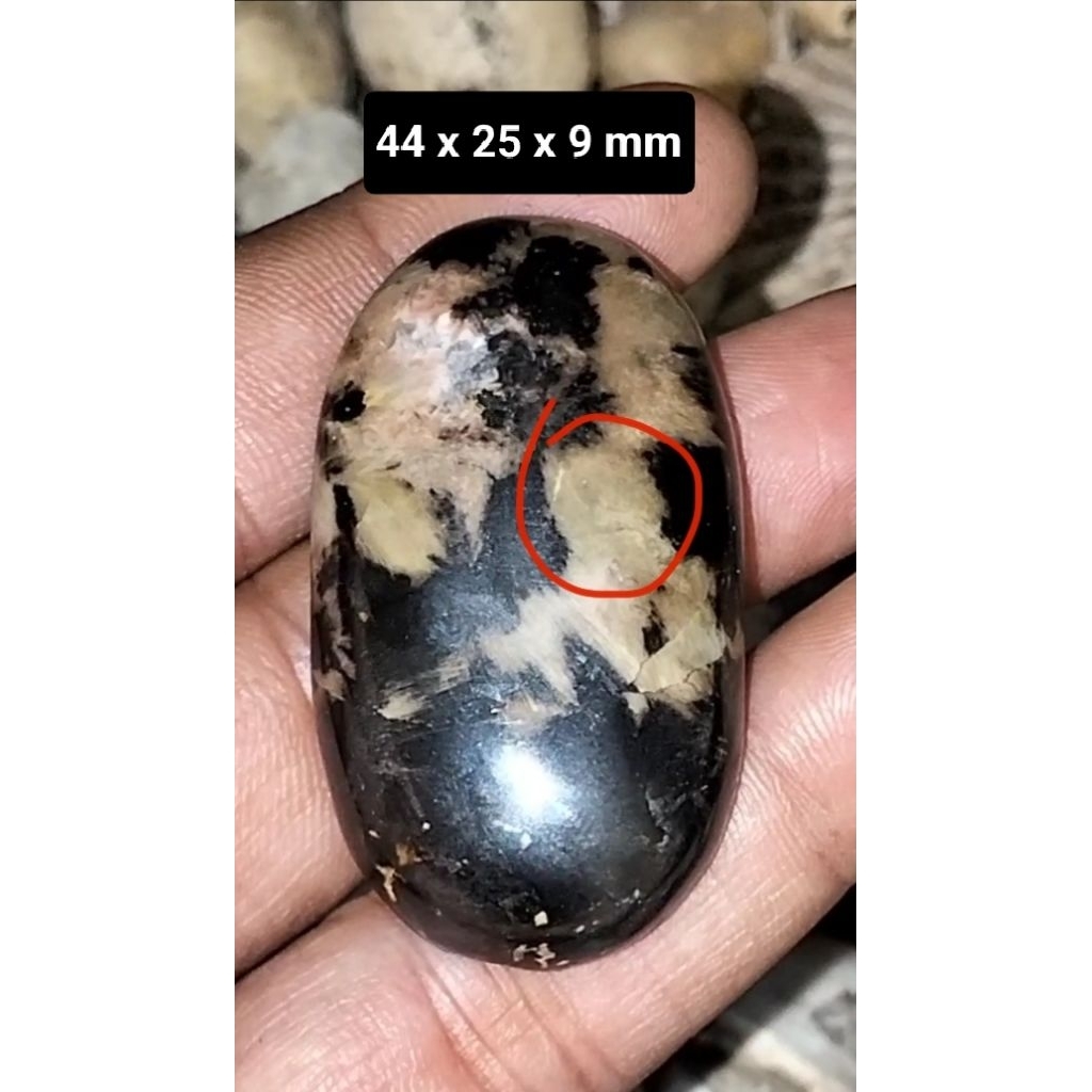 Batu Akik Bulu macan jumbo 4 cm lebih,  asli alam