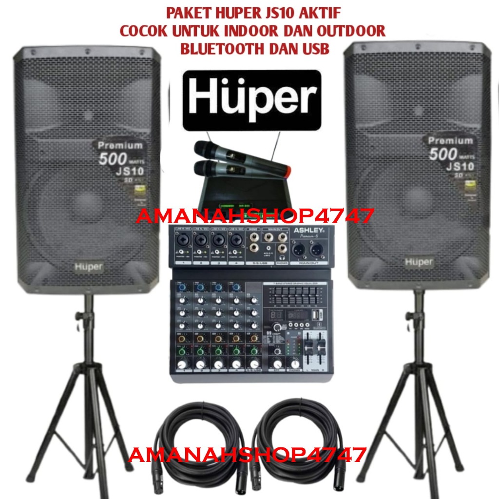 paket huper js10 1set lengkap sama mixer Ashley original