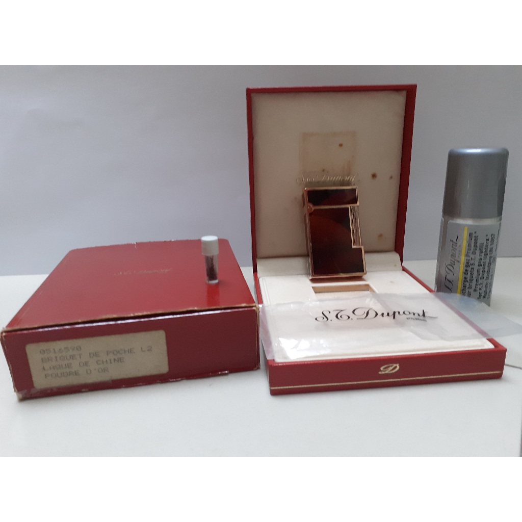 Korek Api Coklat Bertuliskan ST Dupont - Second