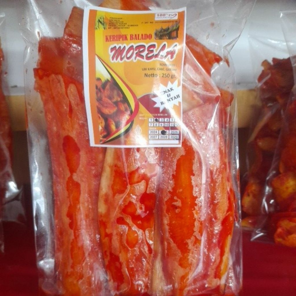 Keripik sanjai balado-sanjai morela