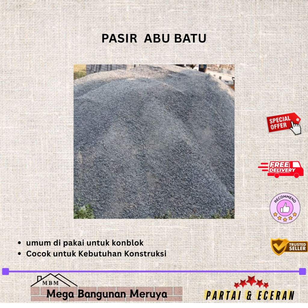 Pasir Abu Batu Untuk Paving Konblok | Kijang