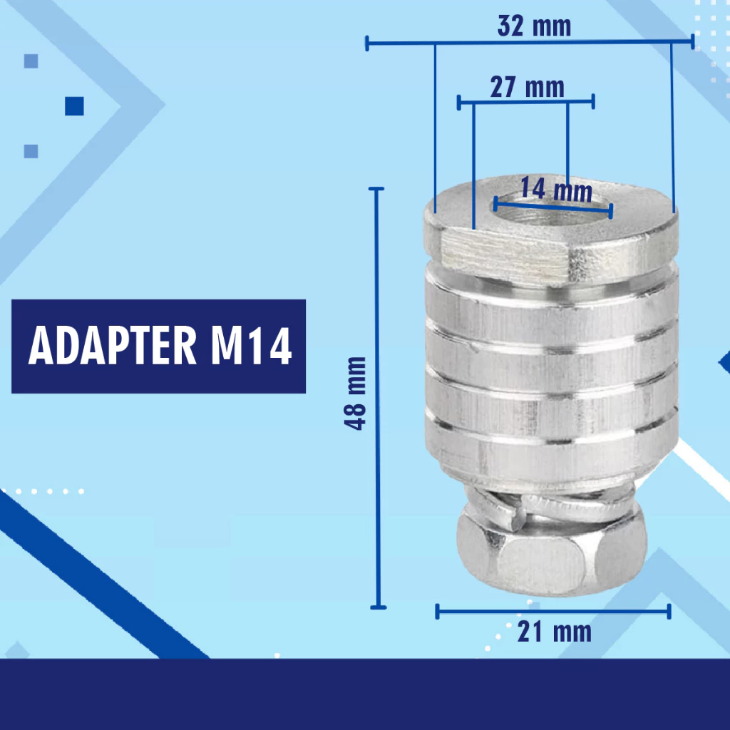 Ring adapter gerinda jd wall chaser - mur arbor untuk mesin gerinda grooving tembok M14