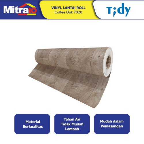 Vinyl Lantai Kayu TidyCoffee Oak 7020 2Mmx2Mx1M