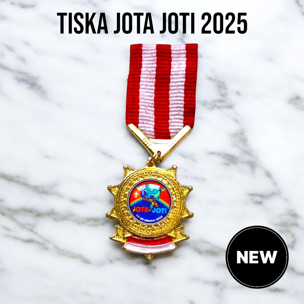 Pin Tiska Logam Even Jota-Joti 2025 Tiska Jota Joti 2025 Bahan logam cor premium