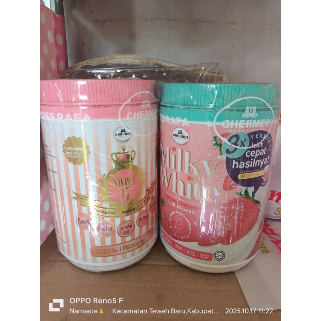 BPOM - FORMULA TERBARU - PAKE COMBO MILKY WHITE 500gr & KCOLLY SWEET17 500gr
