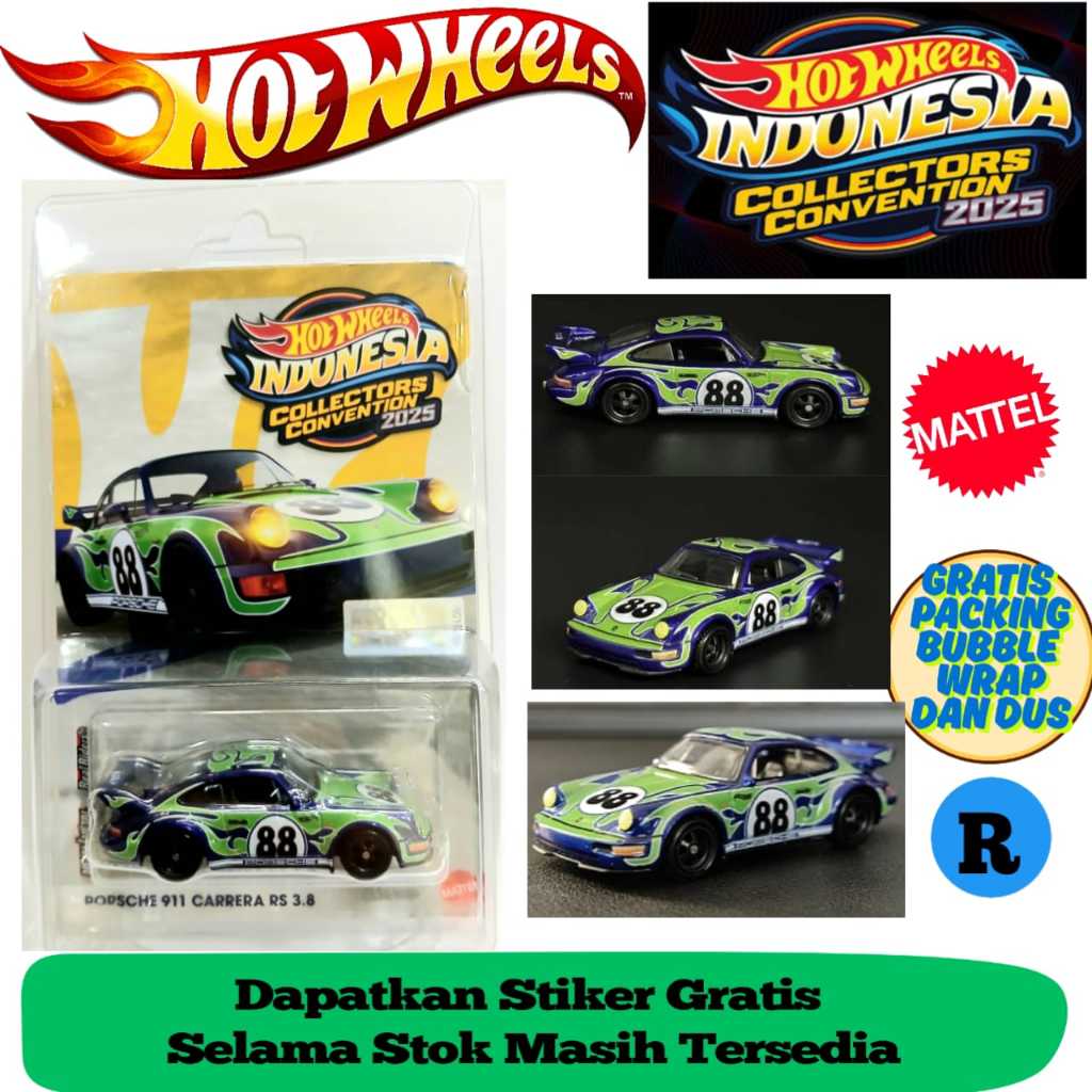 Hot Wheels Porsche 911 Carrera RS 3.8 Hotwheels Indonesia Collector Convention  IMX 2025 Modificatio
