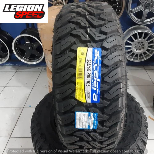 BAN MOBIL PACUL RING 18 BAN MOBIL PAJERO RING 18 ACCELERA MT-01 265 60 R18 TYPE OFFROAD